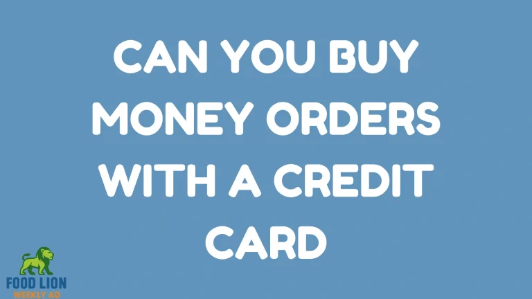Can You Buy Money Orders With a Credit Card