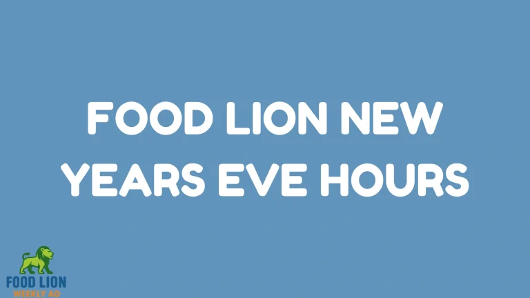 Food Lion New Years Eve Hours