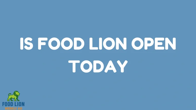 Is Food Lion Open Today