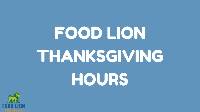 food lion thanksgiving hours