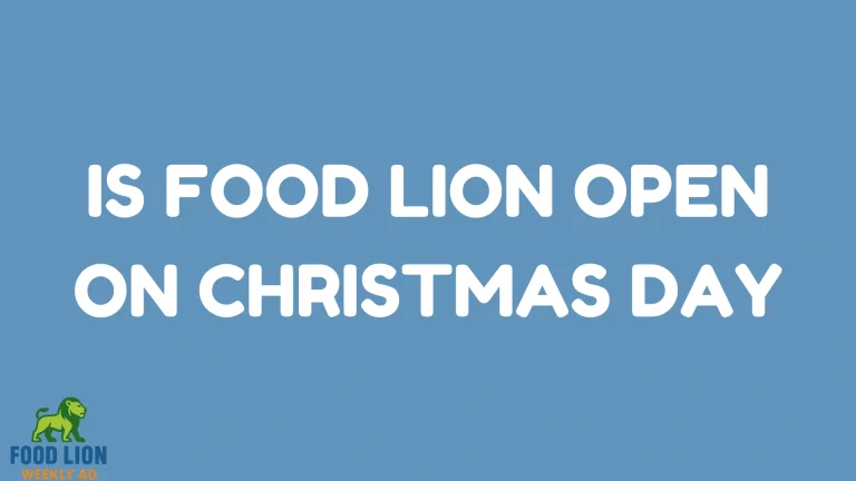 is food lion open on christmas day