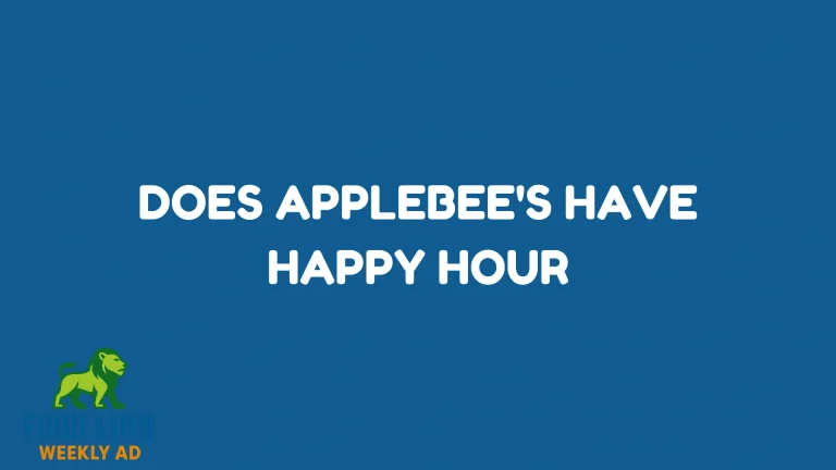 Does Applebee's Have Happy Hour