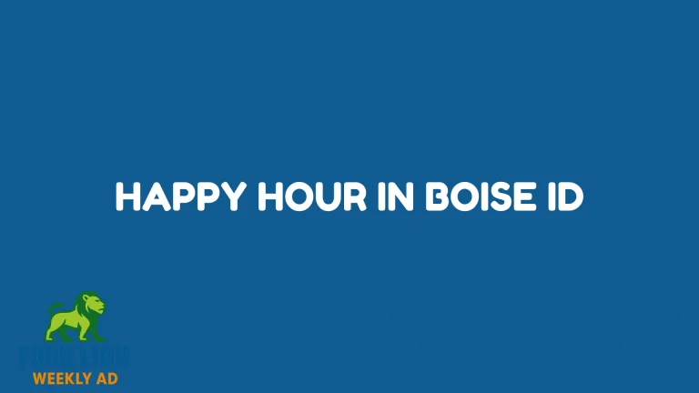 Happy Hour in Boise ID